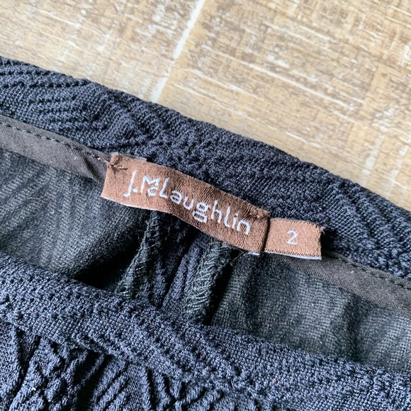 J. Mclaughlin Pull On Pants Black Women's 2 career Trouser Textured - Picture 2 of 15